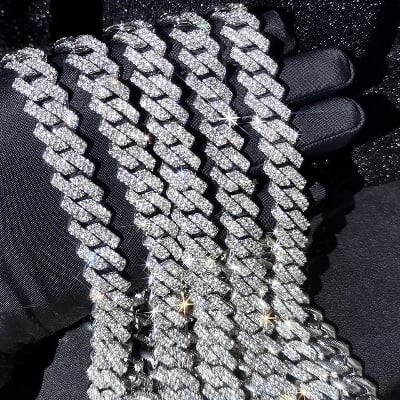 Picture of Silver Stainless Steel Stone Chain For Women - Silver