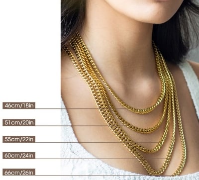 Picture of Titanium Stainless Steel Chain For Women - Gold
