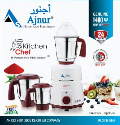 Picture of 1400 WATTS Ajnur KITCHEN CHEF Blender Plus Mixer Grinder 