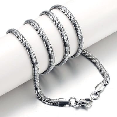 Picture of Fashionabl Silver Metal Snake Chain For Men & Women - Silver