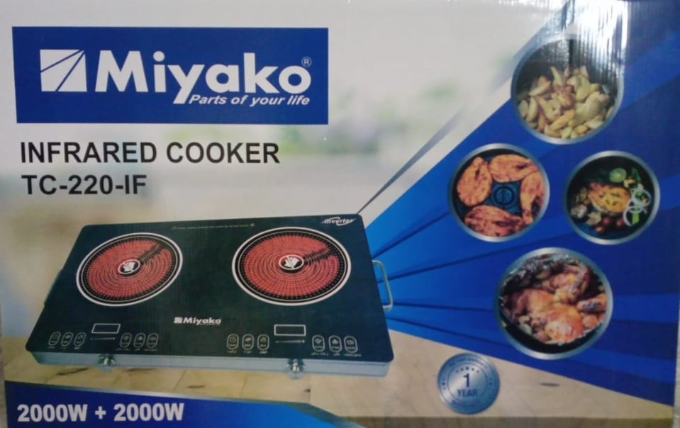 Picture of Miyako Inverter Double Electric Infrared Cooker TC-220-IF 