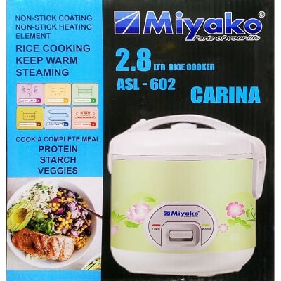 Picture of 2.8 Liter Miyako Rice Cooker ASL-602 Carina Multicolor