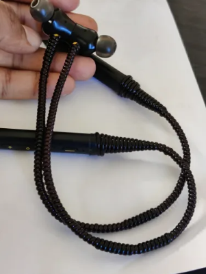 Picture of 1.15M Cable Protector Bobbin Winder Data Line Case Rope Protection Spring - Black, 