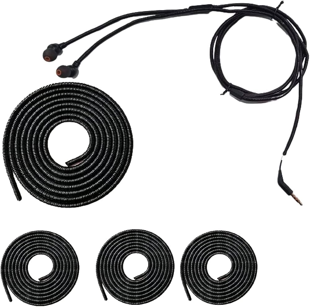 Picture of Mobile Phone Wire Cord Rope Protector USB Charging Cable - Black