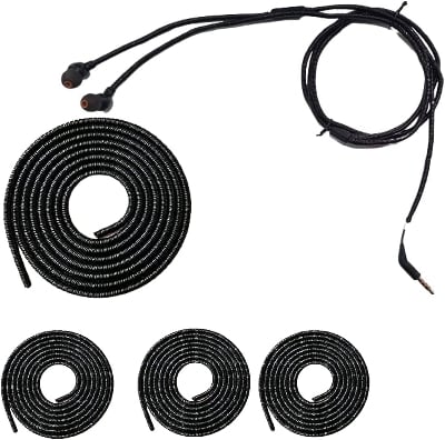 Picture of Mobile Phone Wire Cord Rope Protector USB Charging Cable - Black