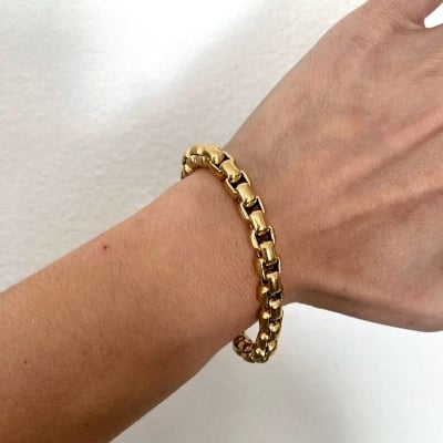 Picture of Thin Gold Bracelet- For Man  & Women - Gold