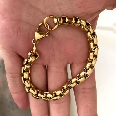 Picture of Thin Gold Bracelet- For Man  & Women - Gold