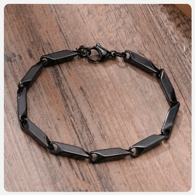 Picture of Men's Stainless Steel Chain Bracelet - Black