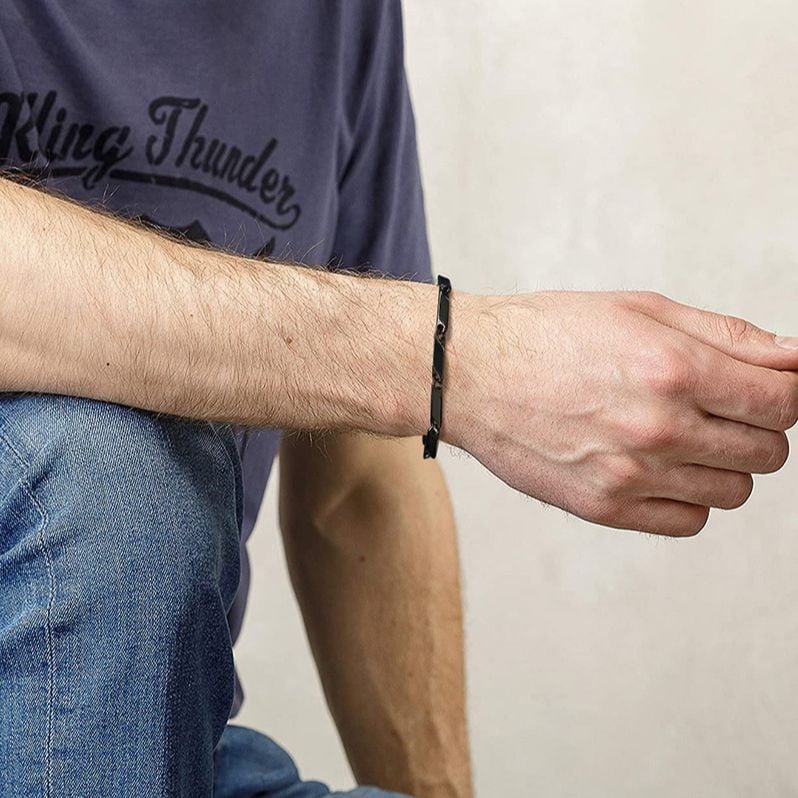Picture of Men's Stainless Steel Chain Bracelet - Black