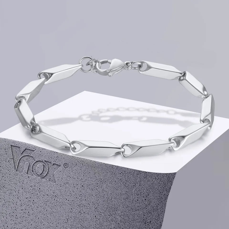 Picture of Silver Stylish Bracelet For Man_Fashion Man's Bracelet - Silver