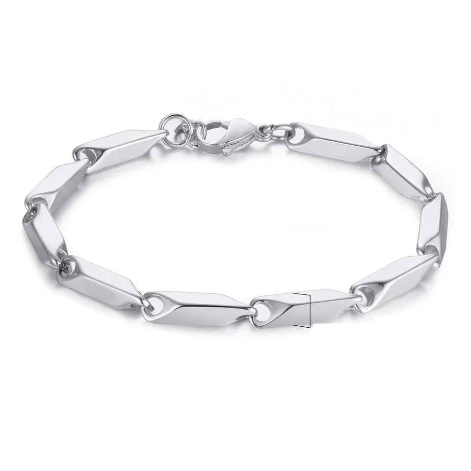 Picture of Silver Stylish Bracelet For Man_Fashion Man's Bracelet - Silver