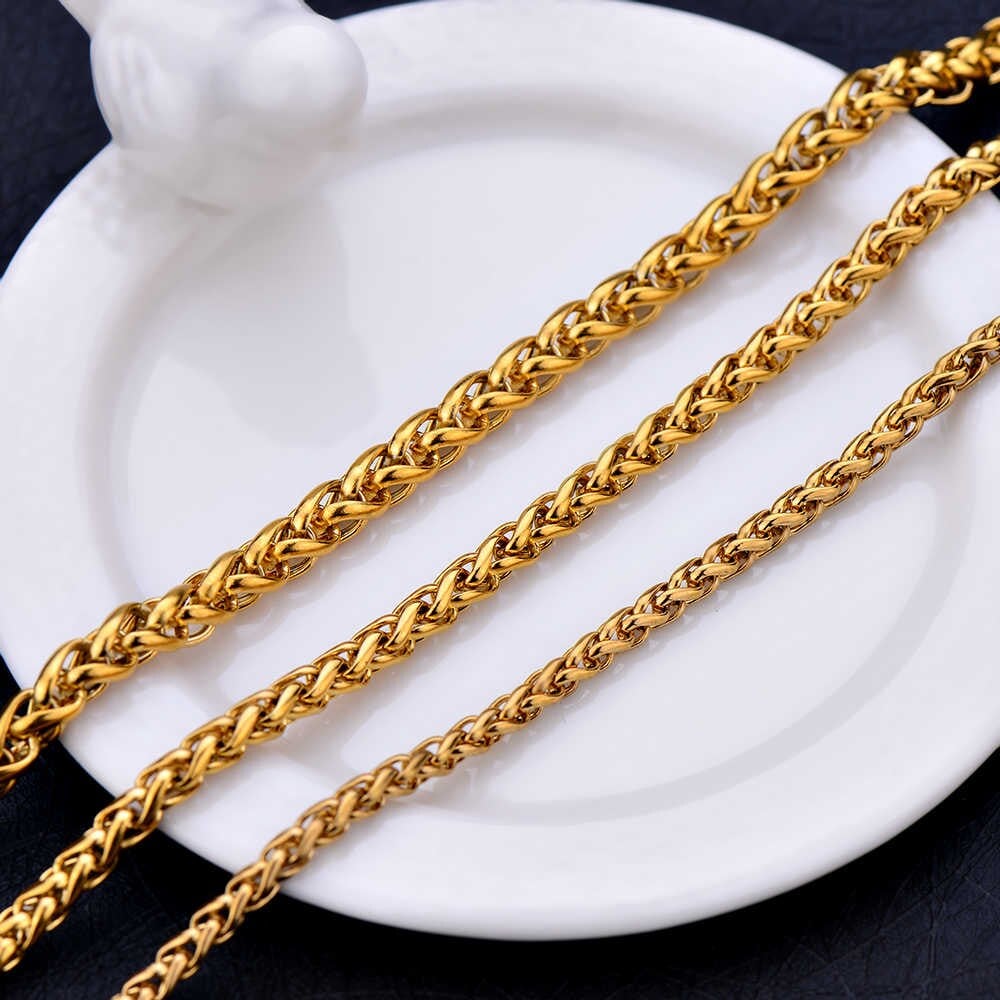 Picture of Round Bracelet For Man_ Men's Chain Bracelet - Gold