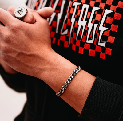 Picture of Stainless Steel Chain Bracelets For Man_Silver Chain Bracelet - Silver