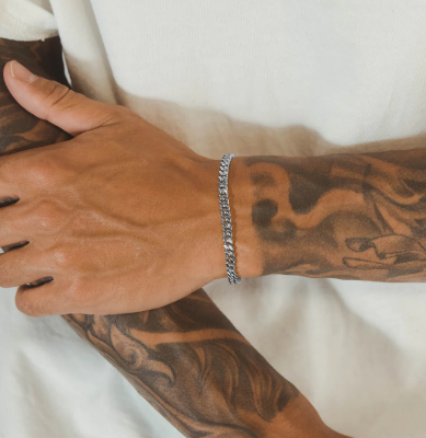 Picture of Men's Fashionabl Chain Bracelet- Fashion Chain Bracelet - Silver