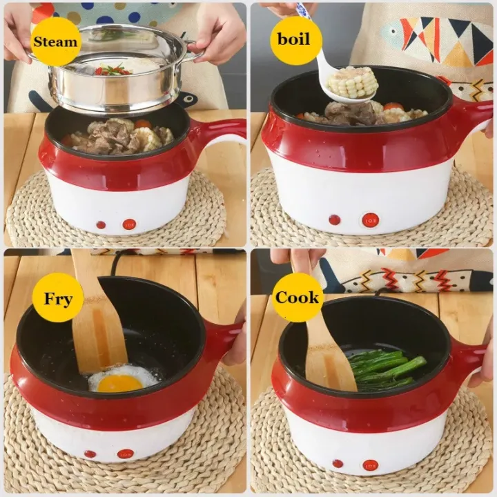 Picture of Mini Electric Multi Cooker with steamer Multicolor