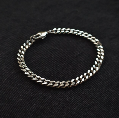 Picture of Bracelets Men's Chain-Plated Bracelet For Man(Stainless Steel) - Silver