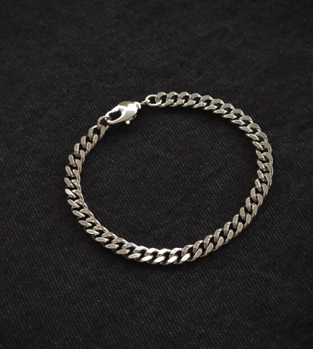 Picture of Bracelets Men's Chain-Plated Bracelet For Man(Stainless Steel) - Silver