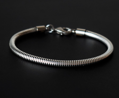 Picture of Silver Metal Bracelet For Men- Stylish Man's Bracelet - Silver