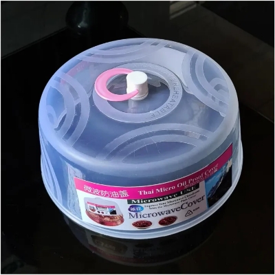 Picture of Microwave Food Cover/Food Plate Cover Splatter Guard Non Stick Plastic Clear Dish Lid - 1 Pcs - Kitchen Rack - Kitchen Rack - Oven Cover Multicolor