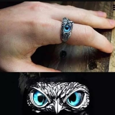 Picture of Owl finger Ring- For Men-Man's Finger Ring- Finger Ring For Men