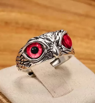 Picture of Adjustable Man's Fashion Finger Ring- Fashion Owl Finger Ring- Stylish Ring