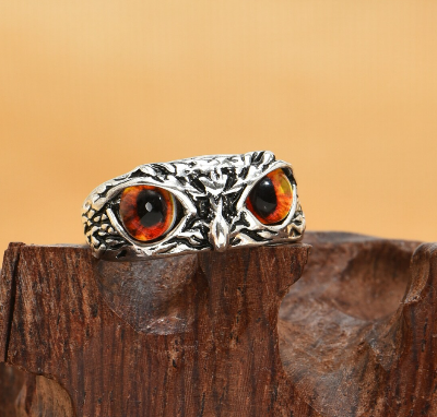 Picture of Eye Finger Ring- Owl Fashion Finger Ring For Men- Owl Ring