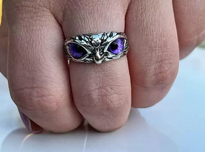 Picture of Owl Face Unisex Fashion Finger Ring