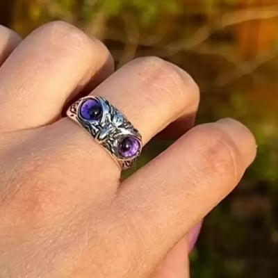 Picture of Owl Face Unisex Fashion Finger Ring