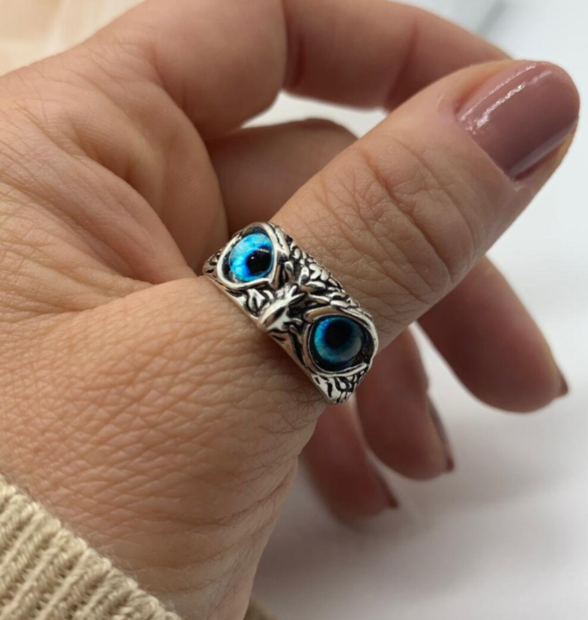Picture of Adjustable Unisex Fashion Finger Ring- Fashion Owl Finger Ring- Women Finger Ring
