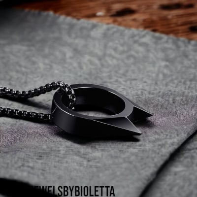 Picture of Man Multifunctional Safe Finger Rings - Black