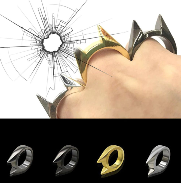 Picture of Titanium Steel Spike Cat Ears Finger ring