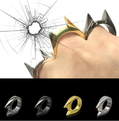 Picture of Titanium Steel Spike Cat Ears Finger ring