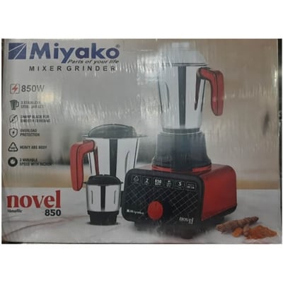 Picture of Miyako 3 in 1 Blender & Mixer Grinder Novel | 850 Watt | Made in India 