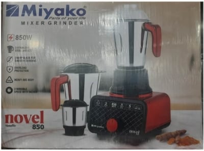 Picture of Miyako 3 in 1 Blender & Mixer Grinder Novel | 850 Watt | Made in India 