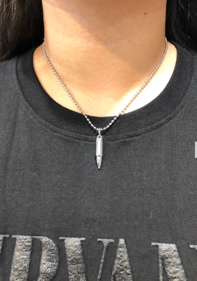 Picture of Locket Pendant Necklace Chain Jewellery for Men & Boys - Silver