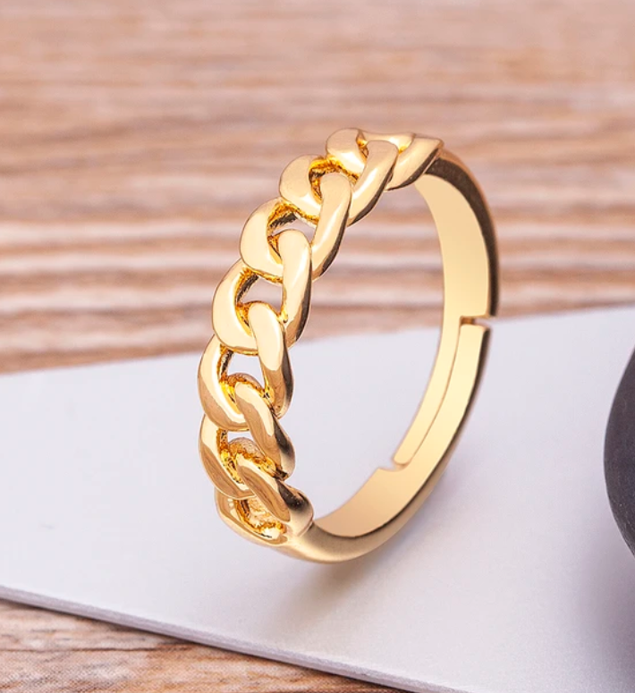 Picture of Stylish Stainless Steel Self Defense Ring For Men And Women - Gold