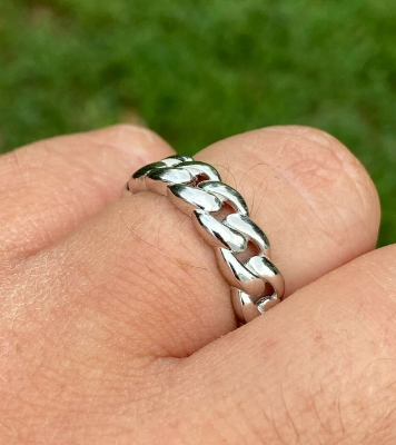 Picture of Stainless Steel Finger Ring For Men- Ring For Men - Silver