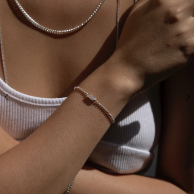 Picture of Titanium Ball Chain Bracelet - Silver
