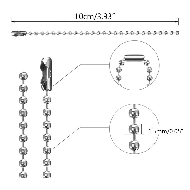 Picture of Titanium Ball Chain Bracelet - Silver