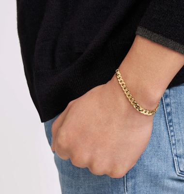 Picture of Bracelet for Men-Fashionabl Chain Bracelet - Gold