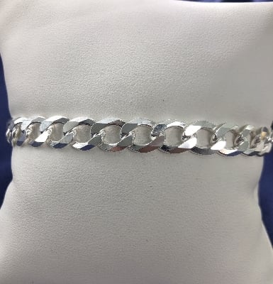 Picture of Bracelets Men's Chain-Plated Bracelet For Men (Stainless Steel) - Silver
