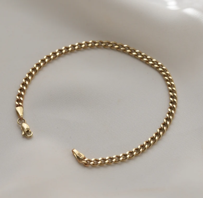 Picture of Stainless Steel Chain Bracelets For Man-Chain Bracelet For Men - Gold