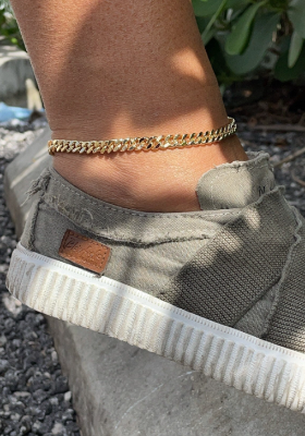 Picture of Stylish Bracelet -Powerful Stainless Steel- Fashion Chain Bracelet - Gold