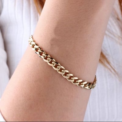 Picture of Bracelet for Men-Fashionabl Chain Bracelet - Gold