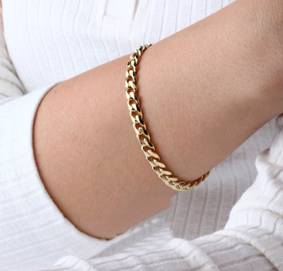 Picture of Bracelet for Men-Fashionabl Chain Bracelet - Gold