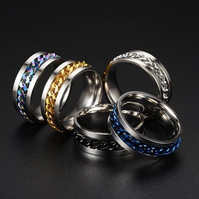 Picture of Finger Ring For Men- Stainless Steel Finger Ring For Men
