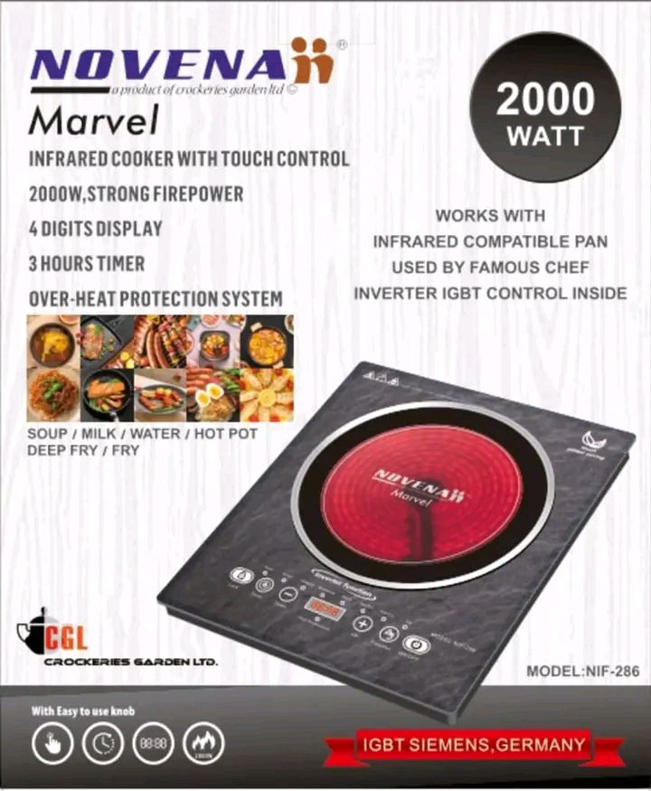 Picture of Novena Marvel Infrared Cooker NIFC-286 (ANY PAN) 