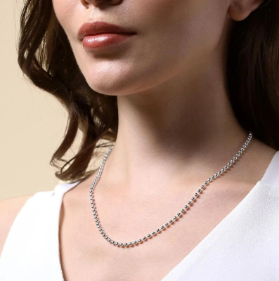 Picture of Stainless steel Chain Necklace For Men Silver Necklace - Silver