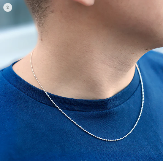 Picture of Stainless steel Chain Necklace For Men Silver Necklace - Silver