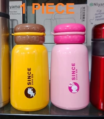 Picture of Thermos Cup Female Lovely Mini Student Child Portable Water Bottles Small Big Belly Simple Stainless Steel Cup Vacuum Flask (MULTICOLOR) Multicolor